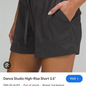 lululemon athletica Black Dance Studio High-Rise Shorts